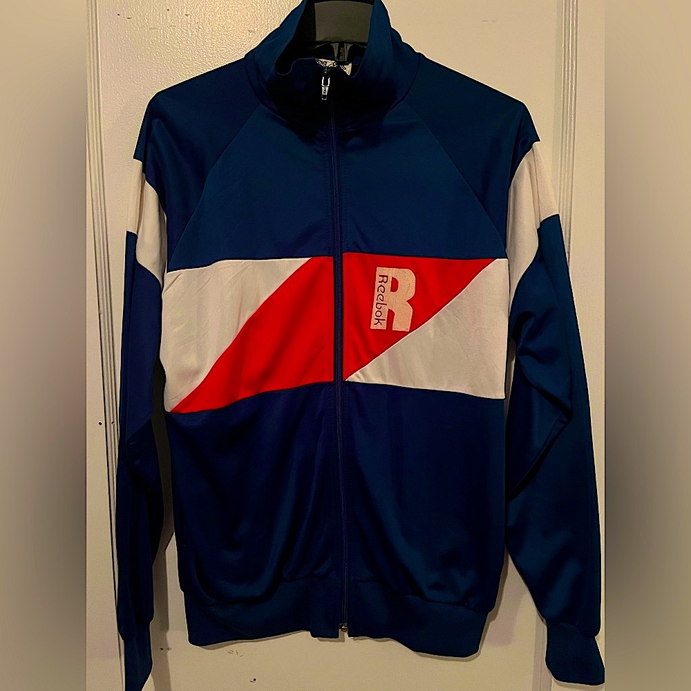 Vintage Reebok track jacket - red, white, blue - men’s L
